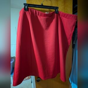 Red Women's Pencil Skirt